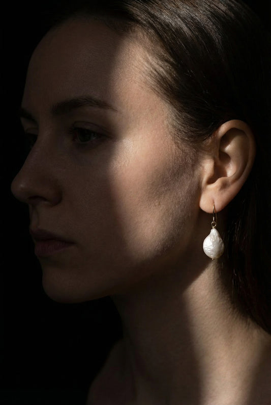 Moonlit Pearl Earrings