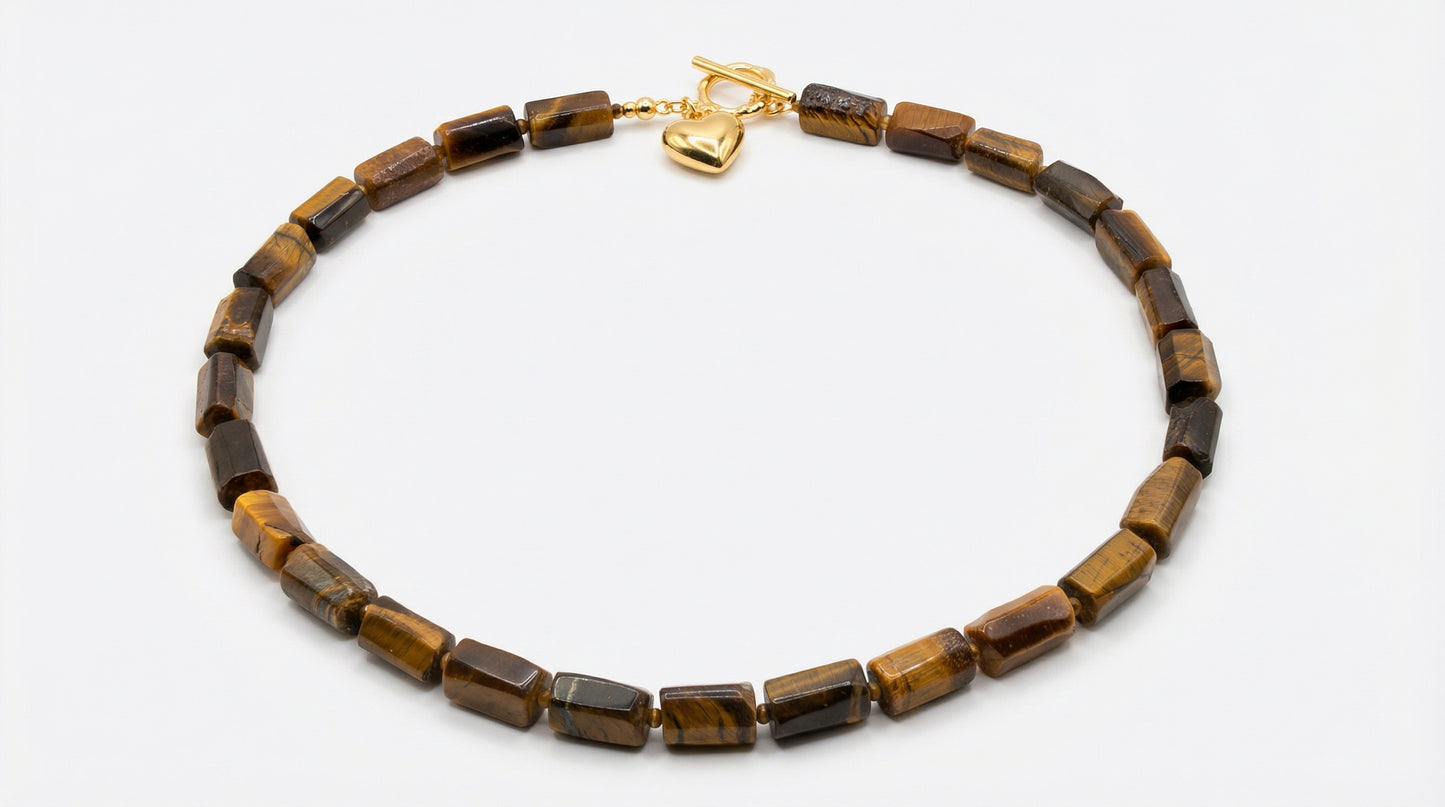 Heart of Tiger Eye Necklace