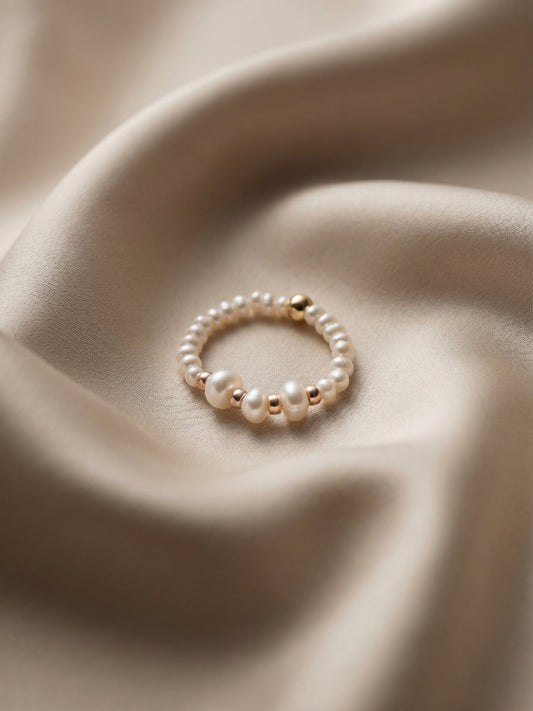 Triple Pearl Ring