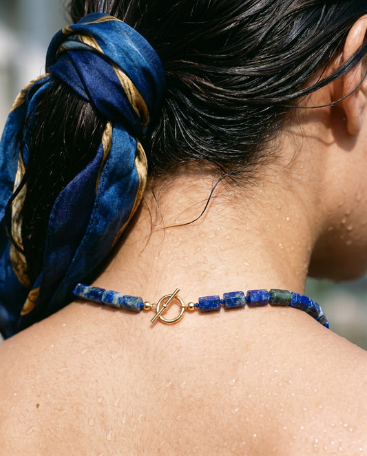 Moon Glow Lapis Necklace