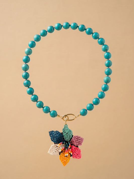 Turquoise Bloom Necklace