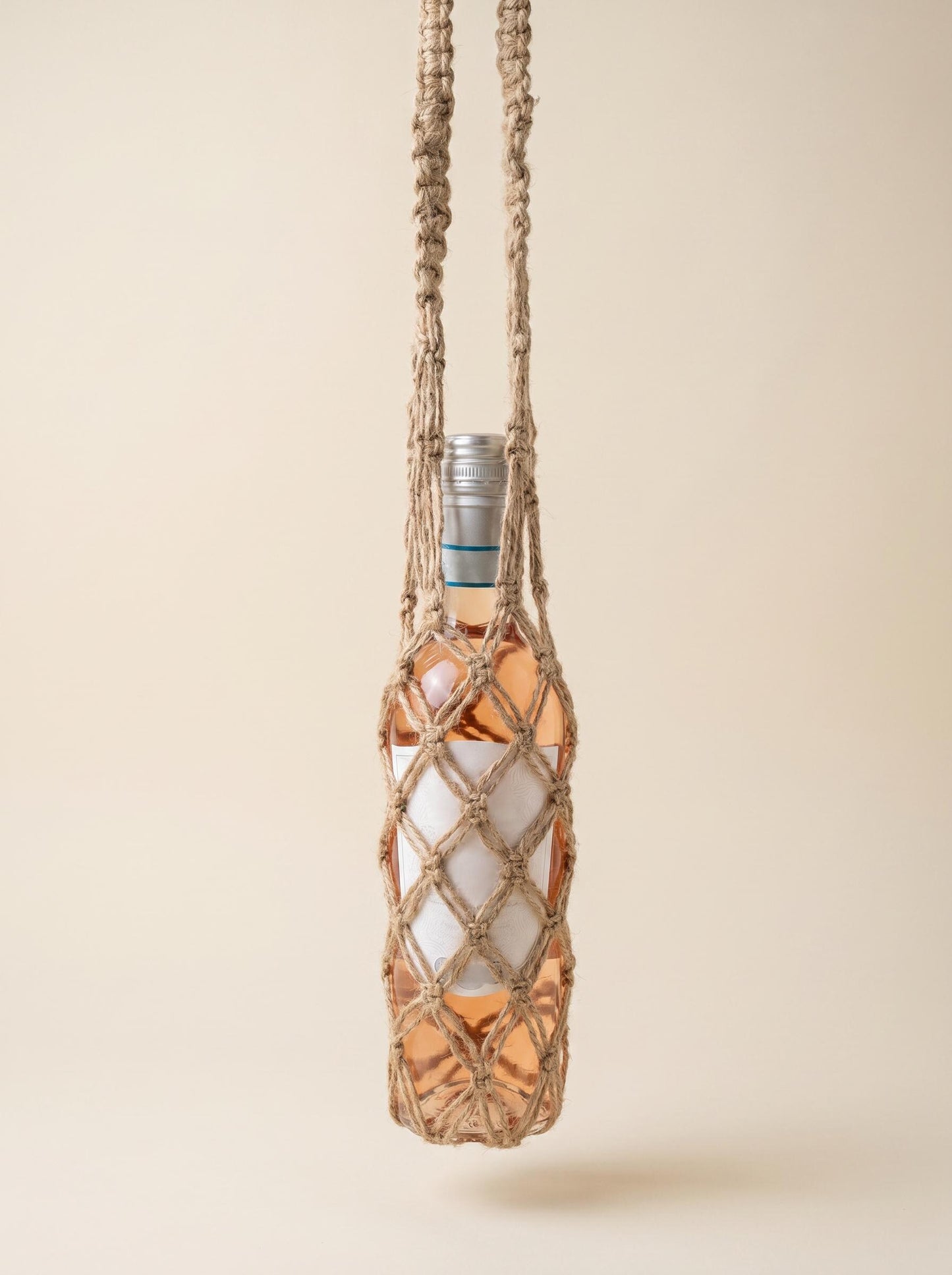 Romantic Jute Wine Gift Bag