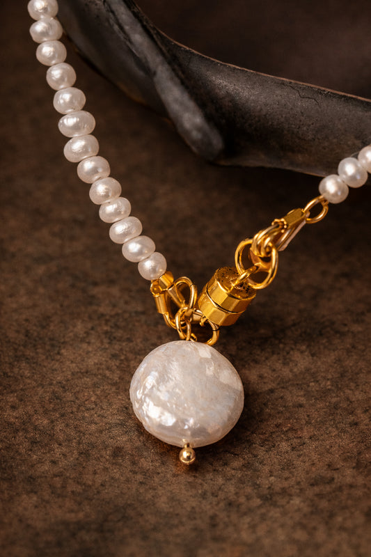 Magnetic Clasp Mini Pearl Bracelet