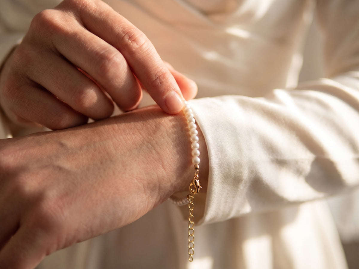 The Grace Freshwater Pearl Bracelet (3.5–4 mm)