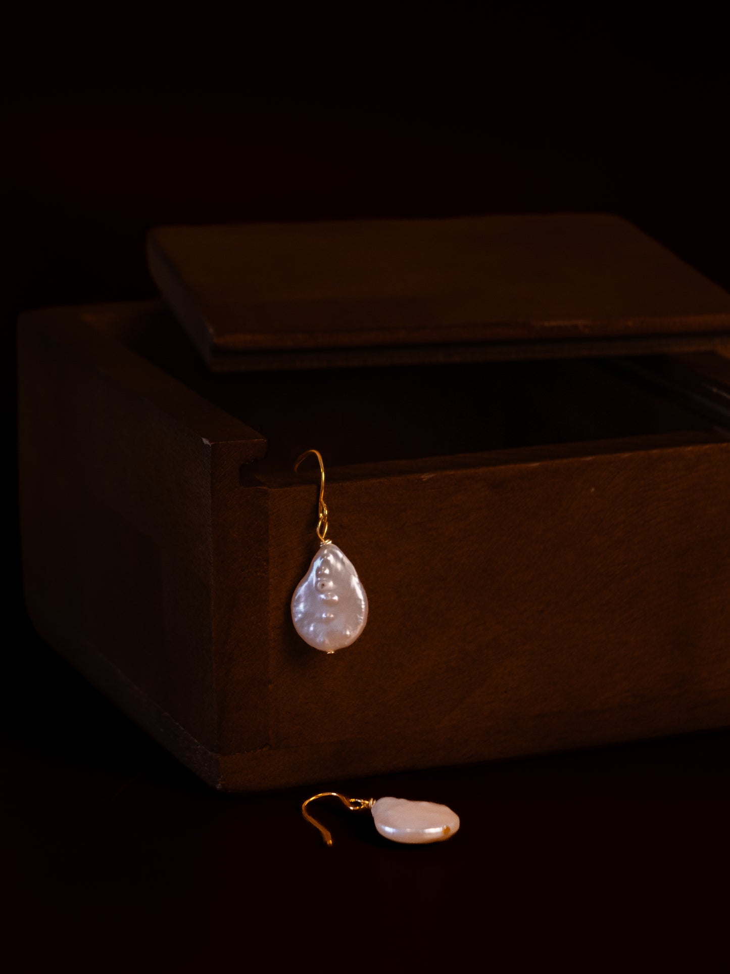 Moonlit Pearl Earrings
