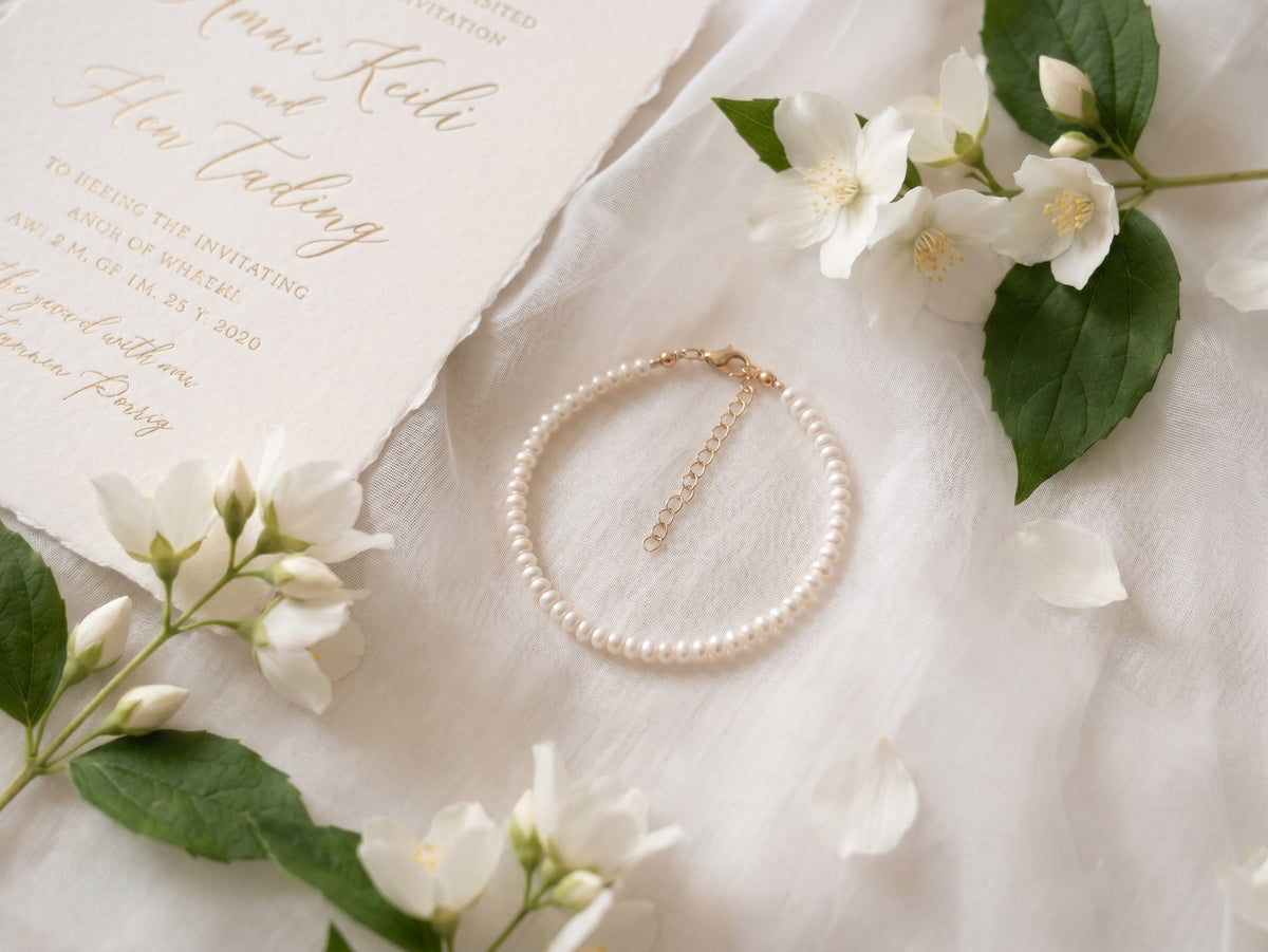 The Grace Freshwater Pearl Bracelet (3.5–4 mm)