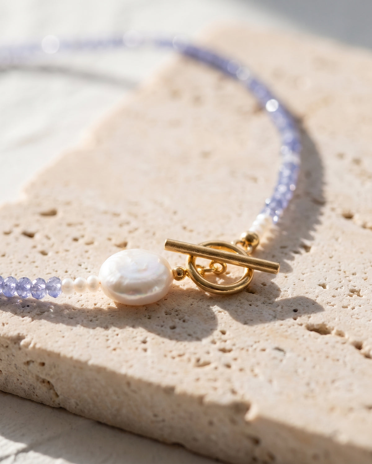 Kilima Tanzanite & Coin Pearl Necklace