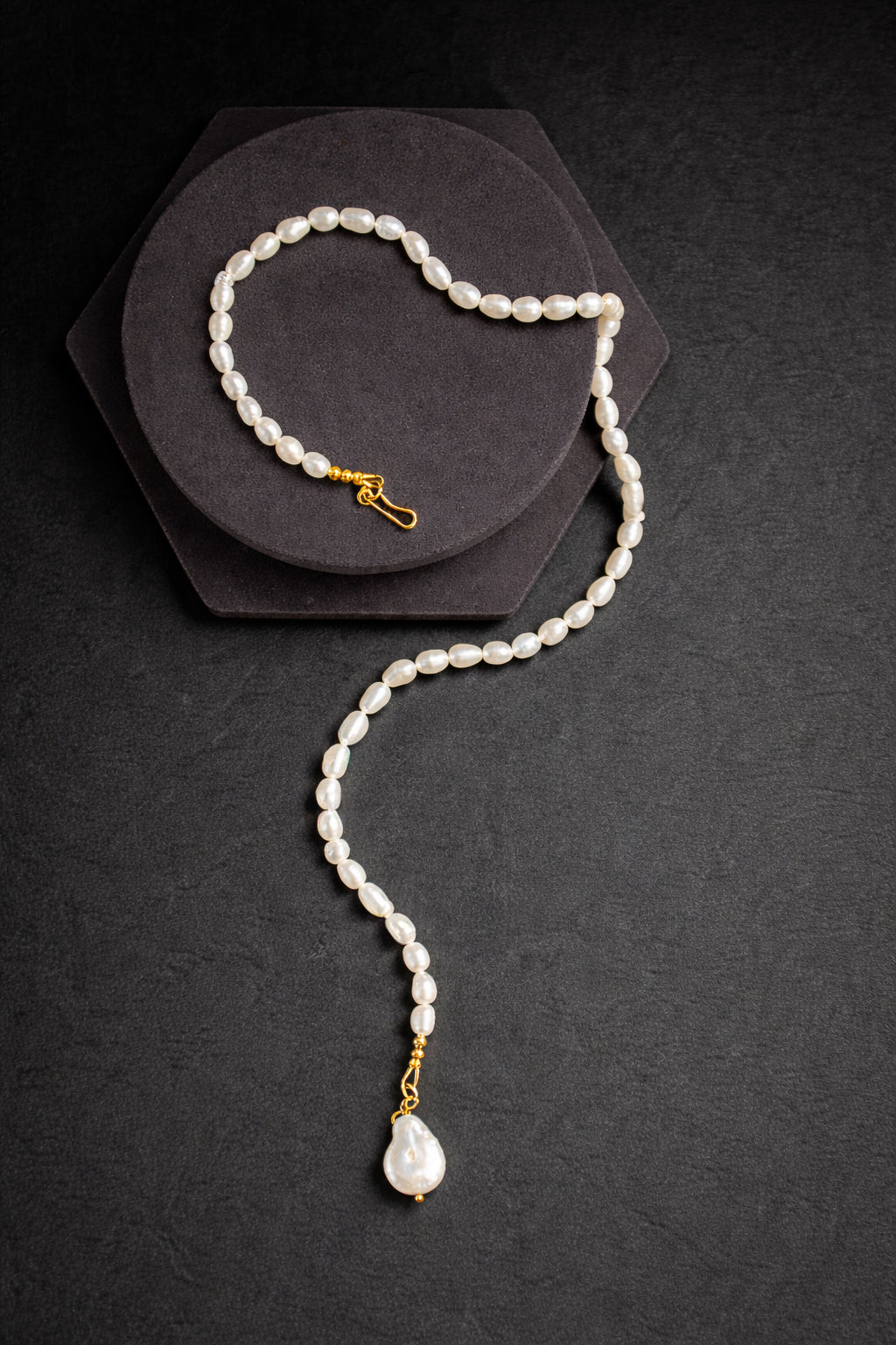 Gold Filled Baroque Pearl Choker Necklace