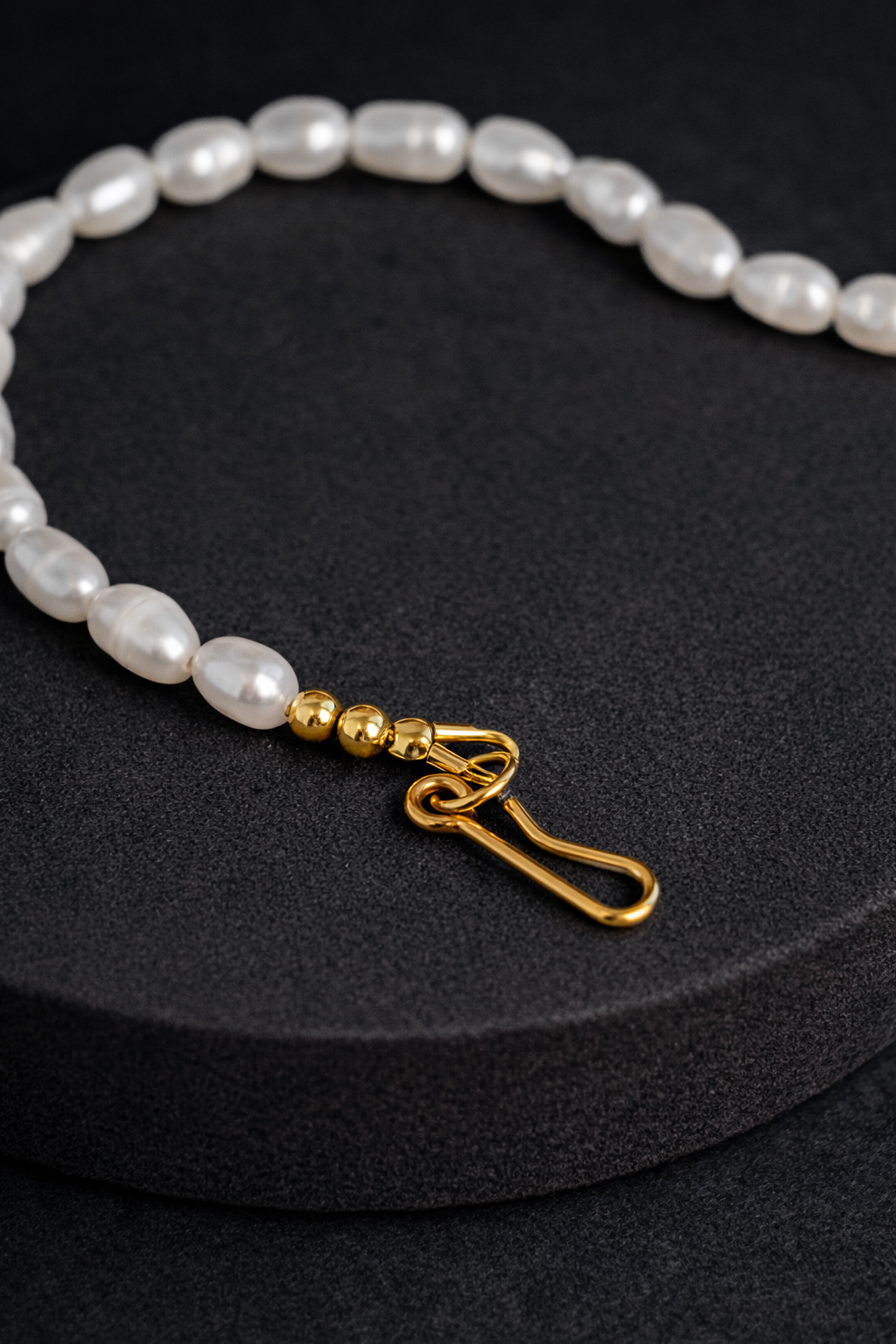 Gold Filled Baroque Pearl Choker Necklace