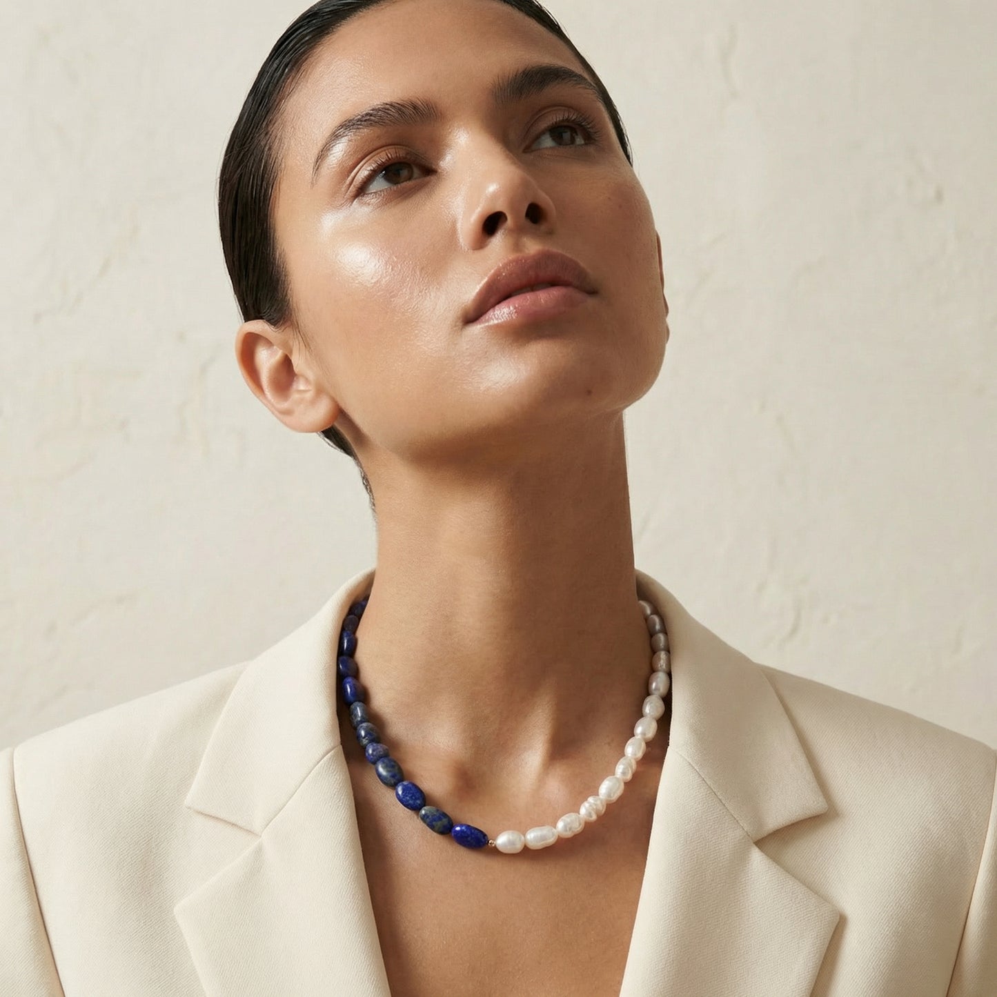 Moonlight Lapis Lazuli Pearl Necklace
