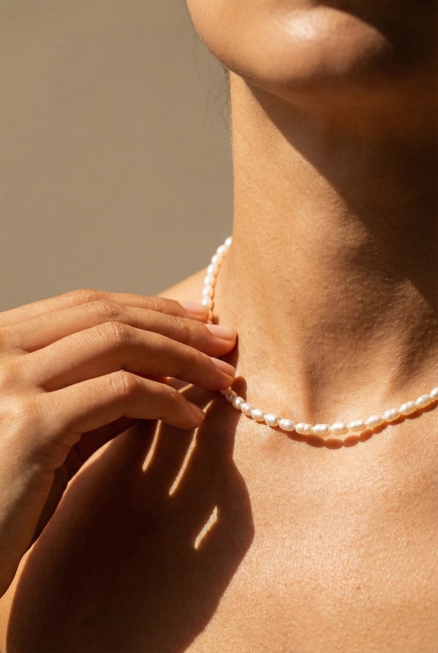 Gold Filled Magnetic Clasp Pearl Necklace