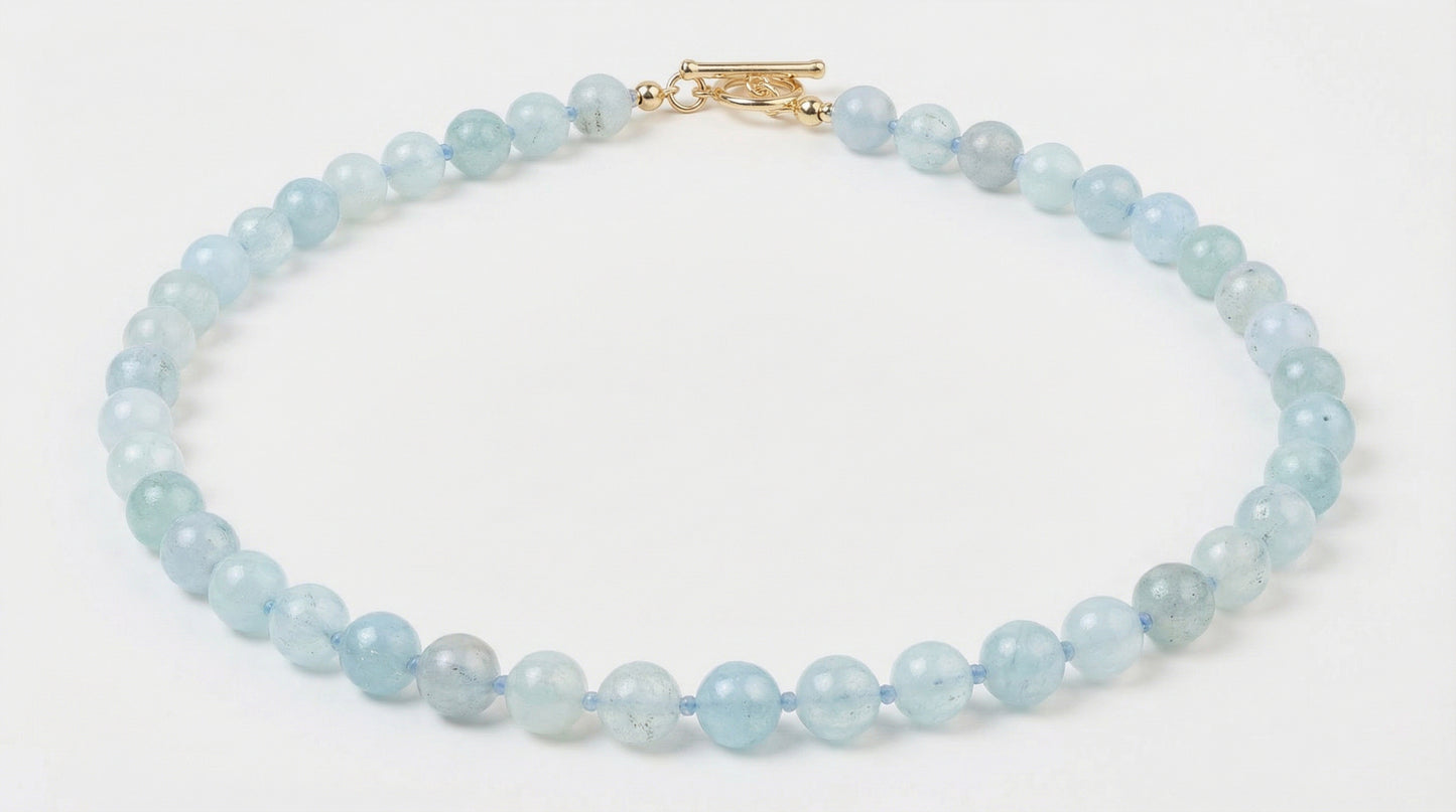 Pure Aquamarine Necklace