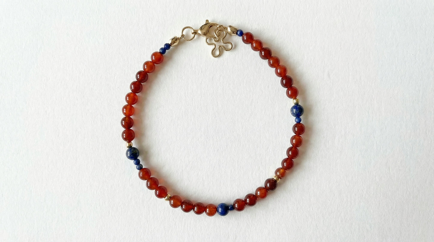 Agate Lapis Bracelet