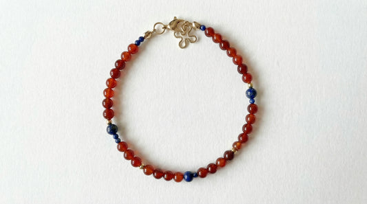 Agate Lapis Bracelet