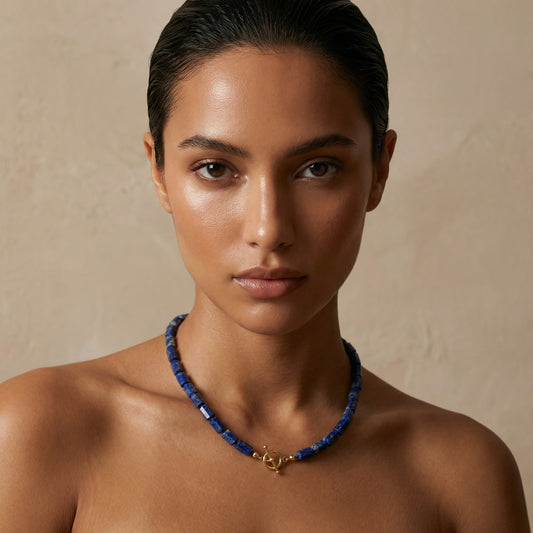Moon Glow Lapis Necklace