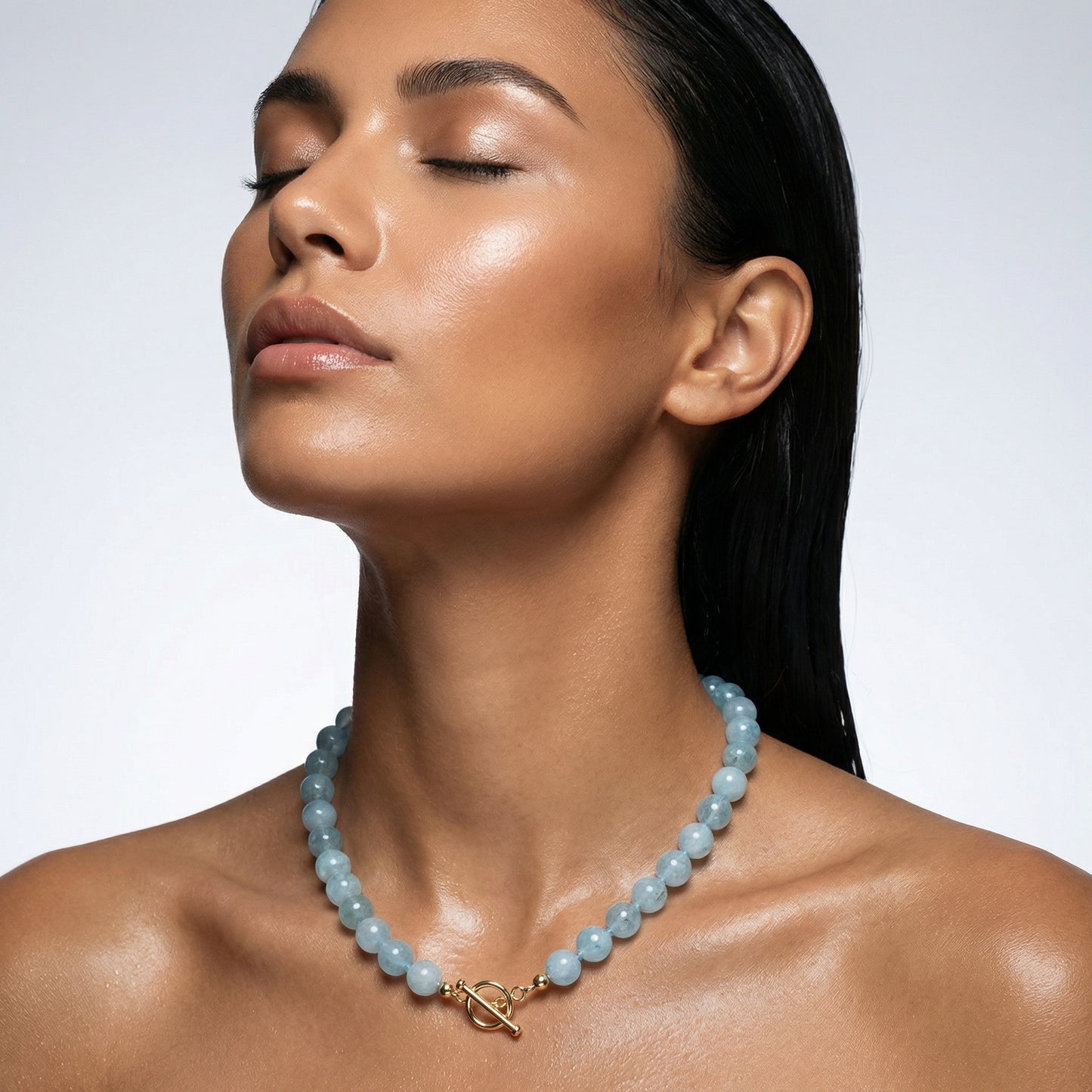 Pure Aquamarine Necklace