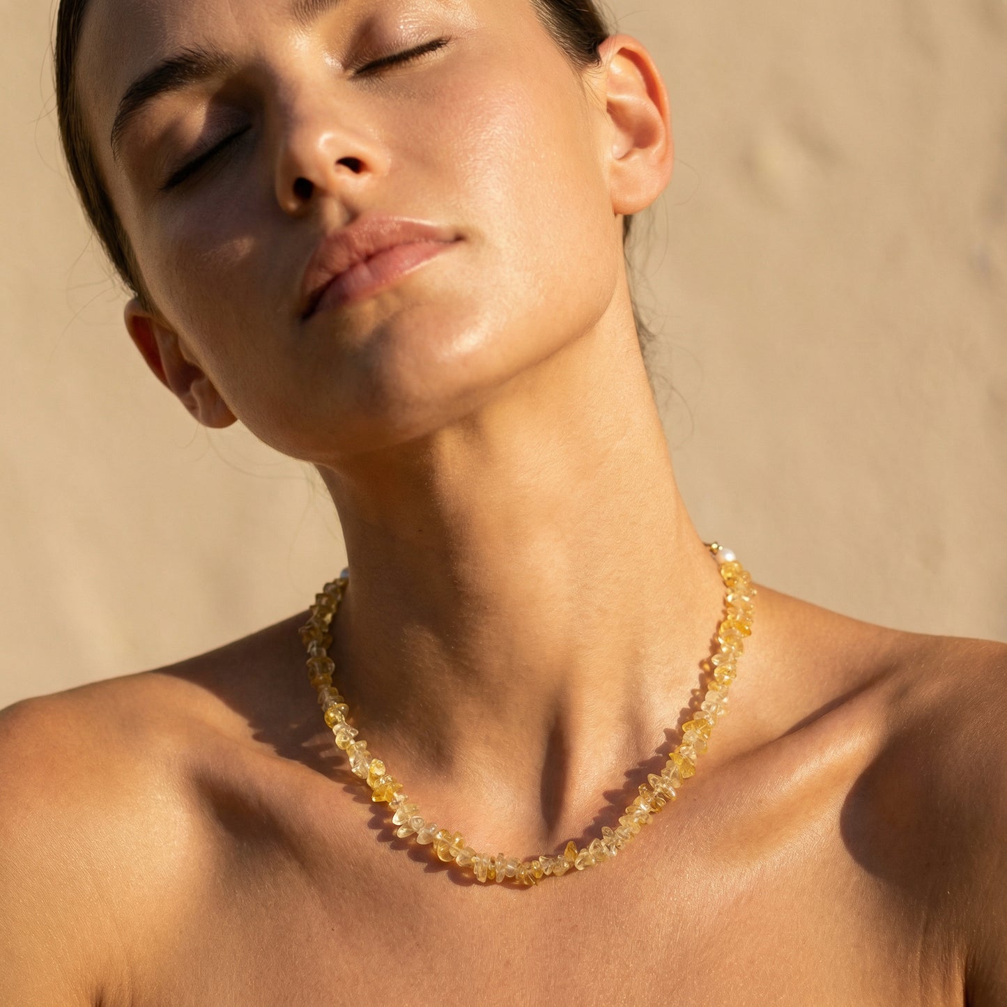 Citrine Chips Necklace