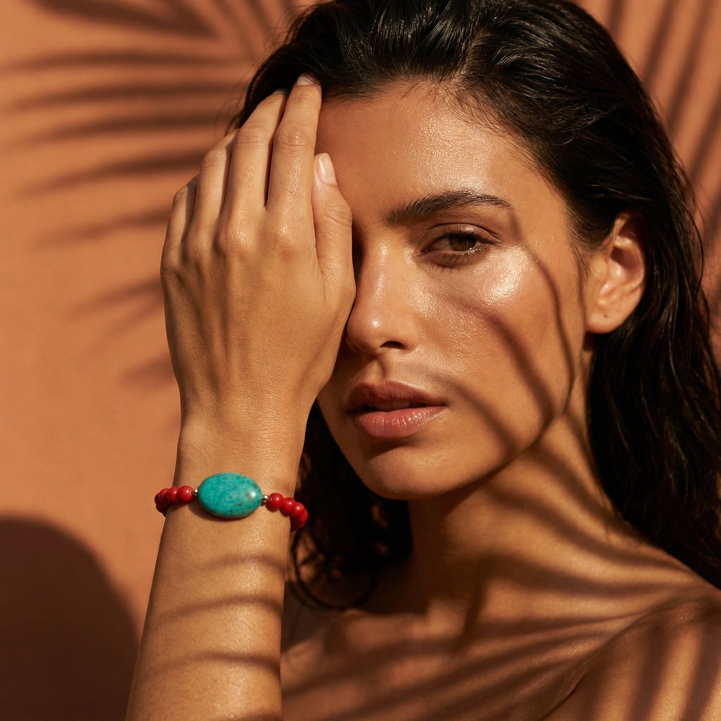Turquoise Coral Bracelet