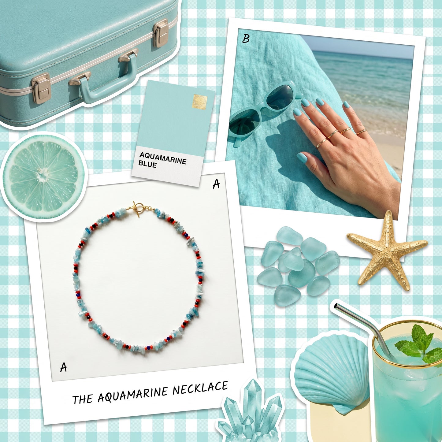 Aqua Coral Necklace