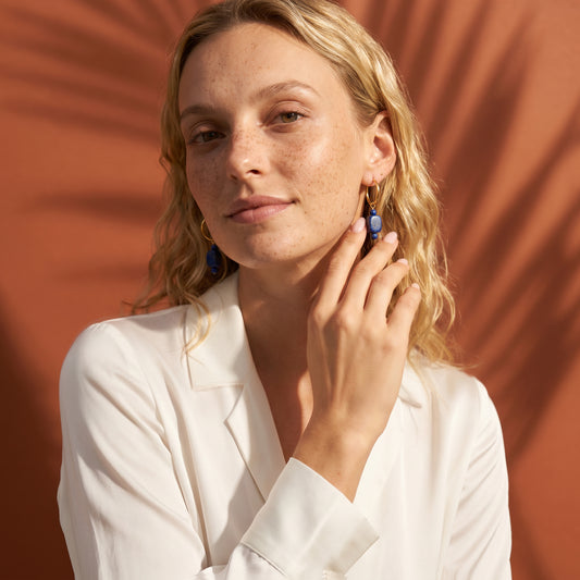 Lapis Riviera Earrings
