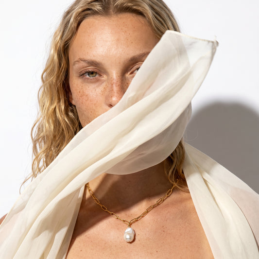 Golden Pearl Necklace