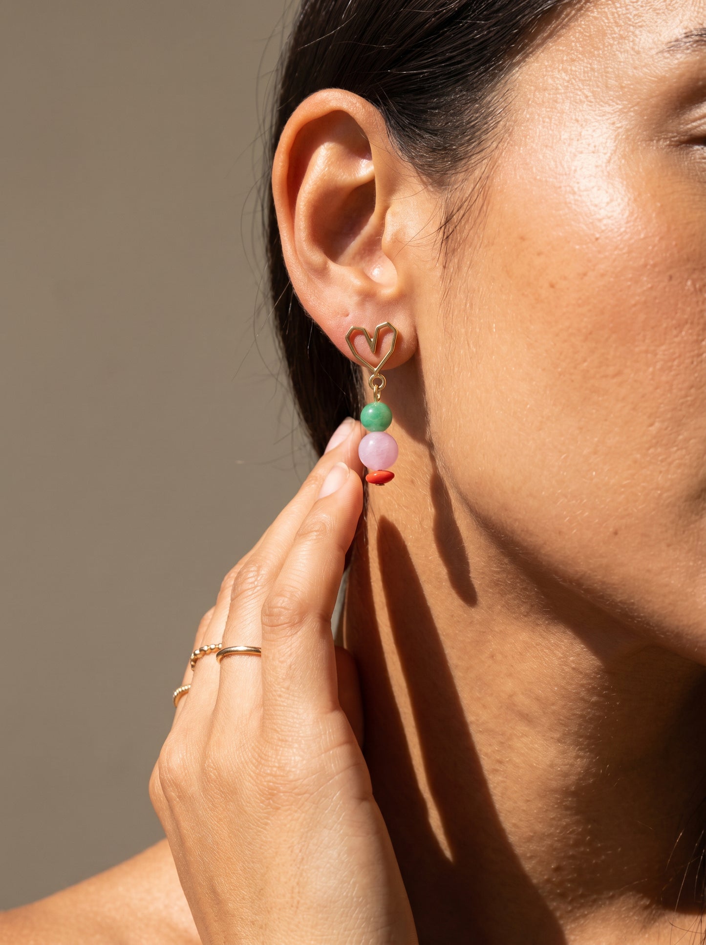 Sunset Pop Coral Earrings