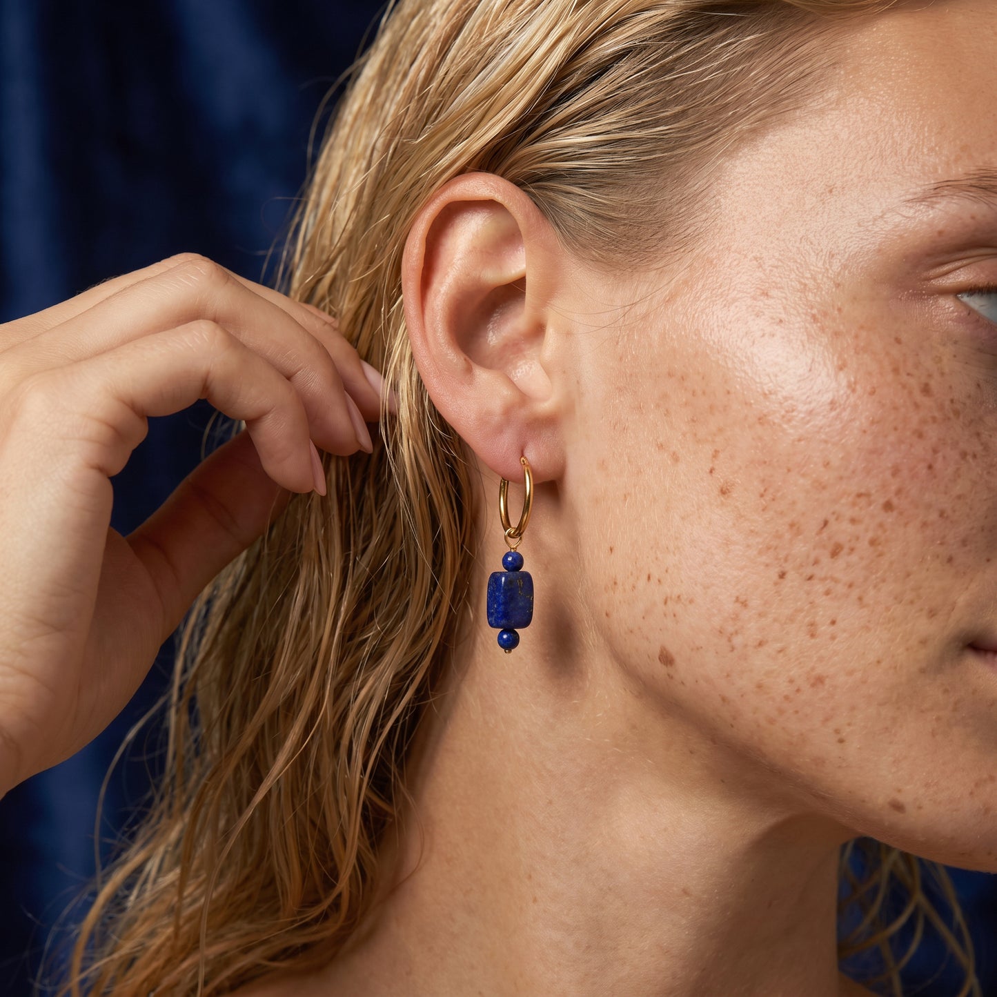 Lapis Riviera Earrings
