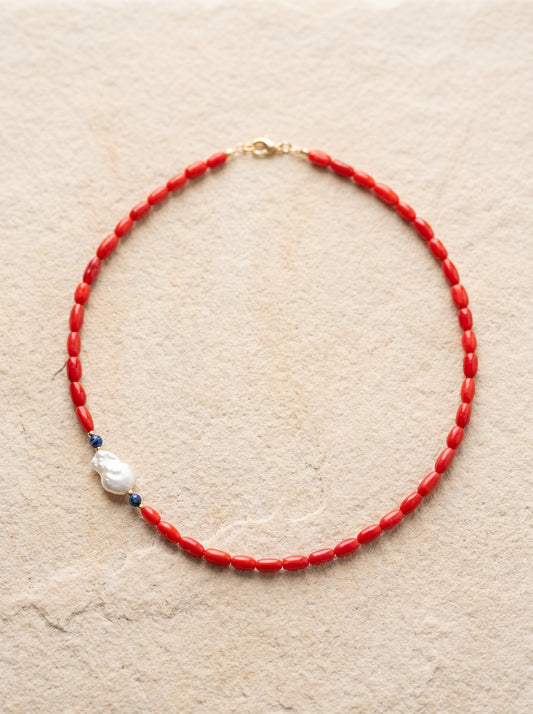 Summer Coral Statement Necklace