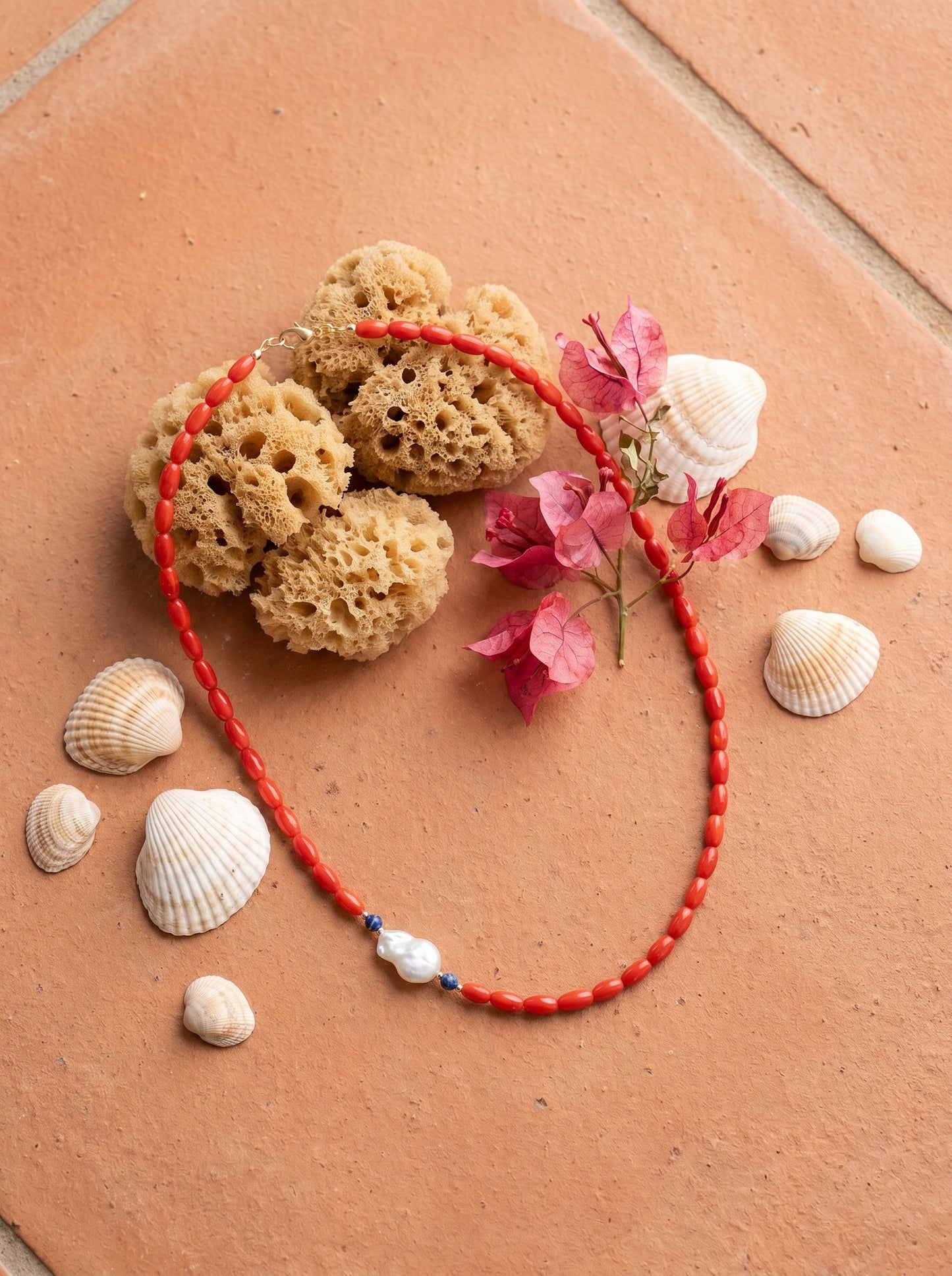 Summer Coral Statement Necklace