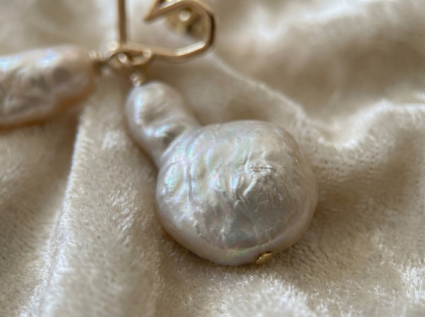 Organic Baroque Pearl Earrings