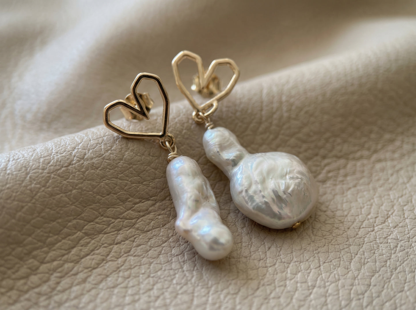 Organic Baroque Pearl Earrings