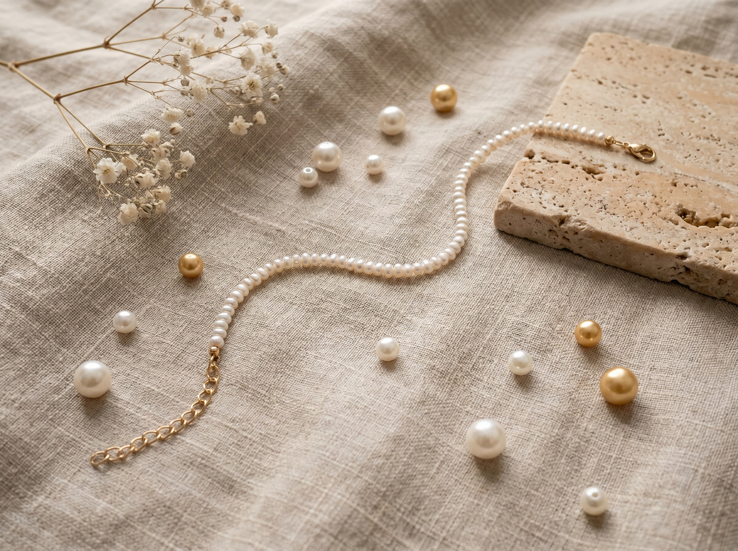 Classic Freshwater Pearl Bracelet (3.5–4 mm)