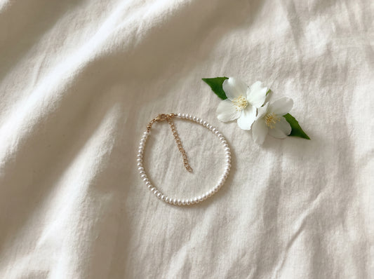 Classic Freshwater Pearl Bracelet (3.5–4 mm)