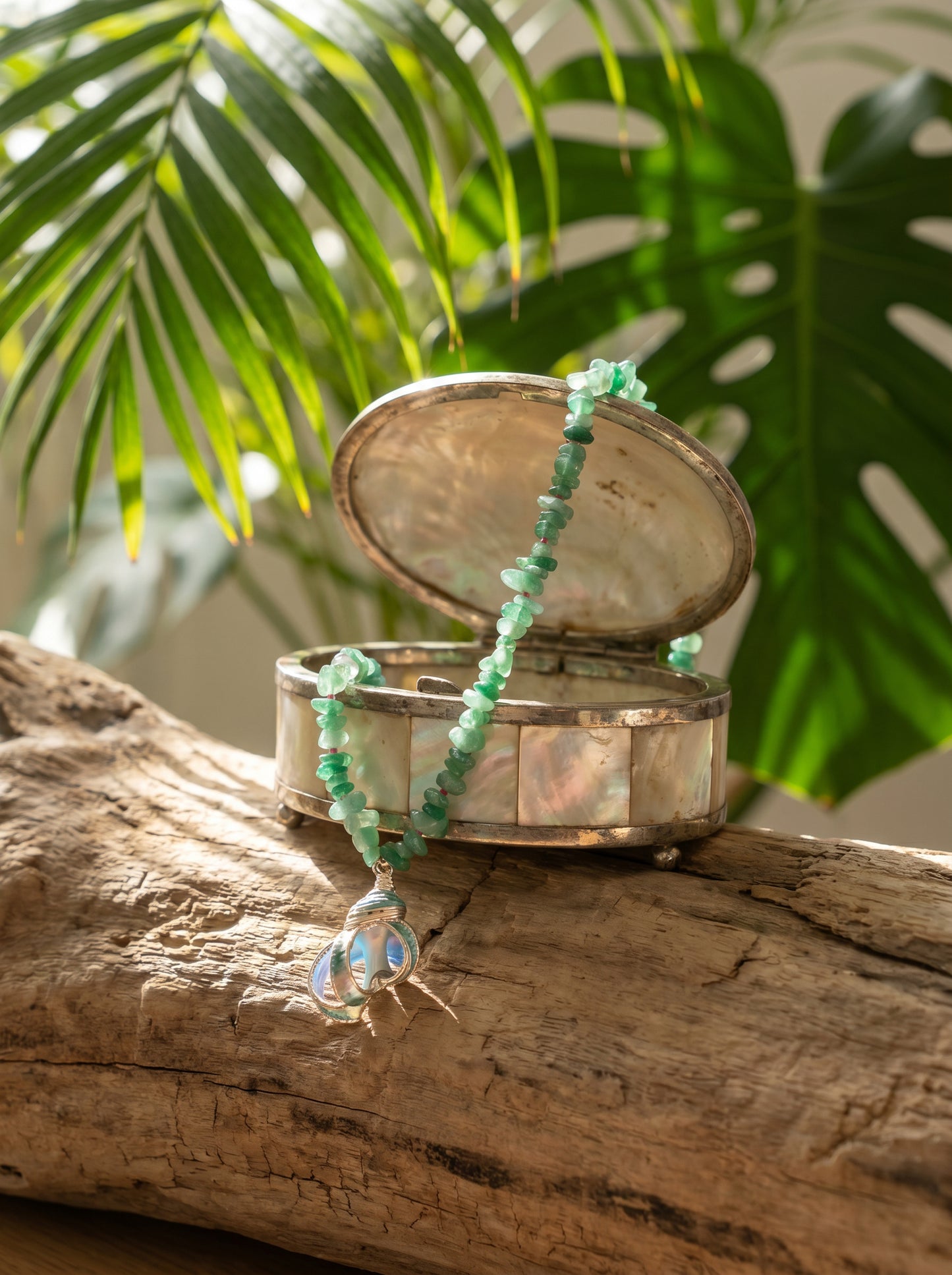 Seafoam Shell Necklace