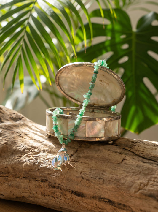 Seafoam Shell Necklace