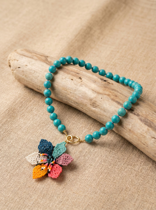 Turquoise Bloom Necklace