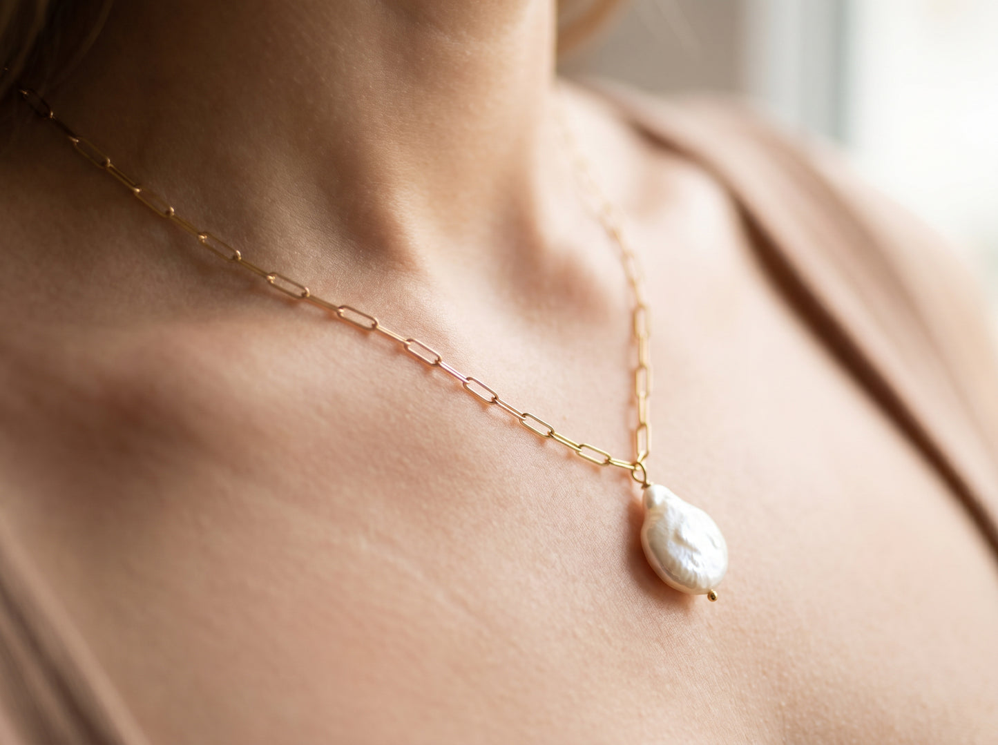 Coastal Pearl Necklace