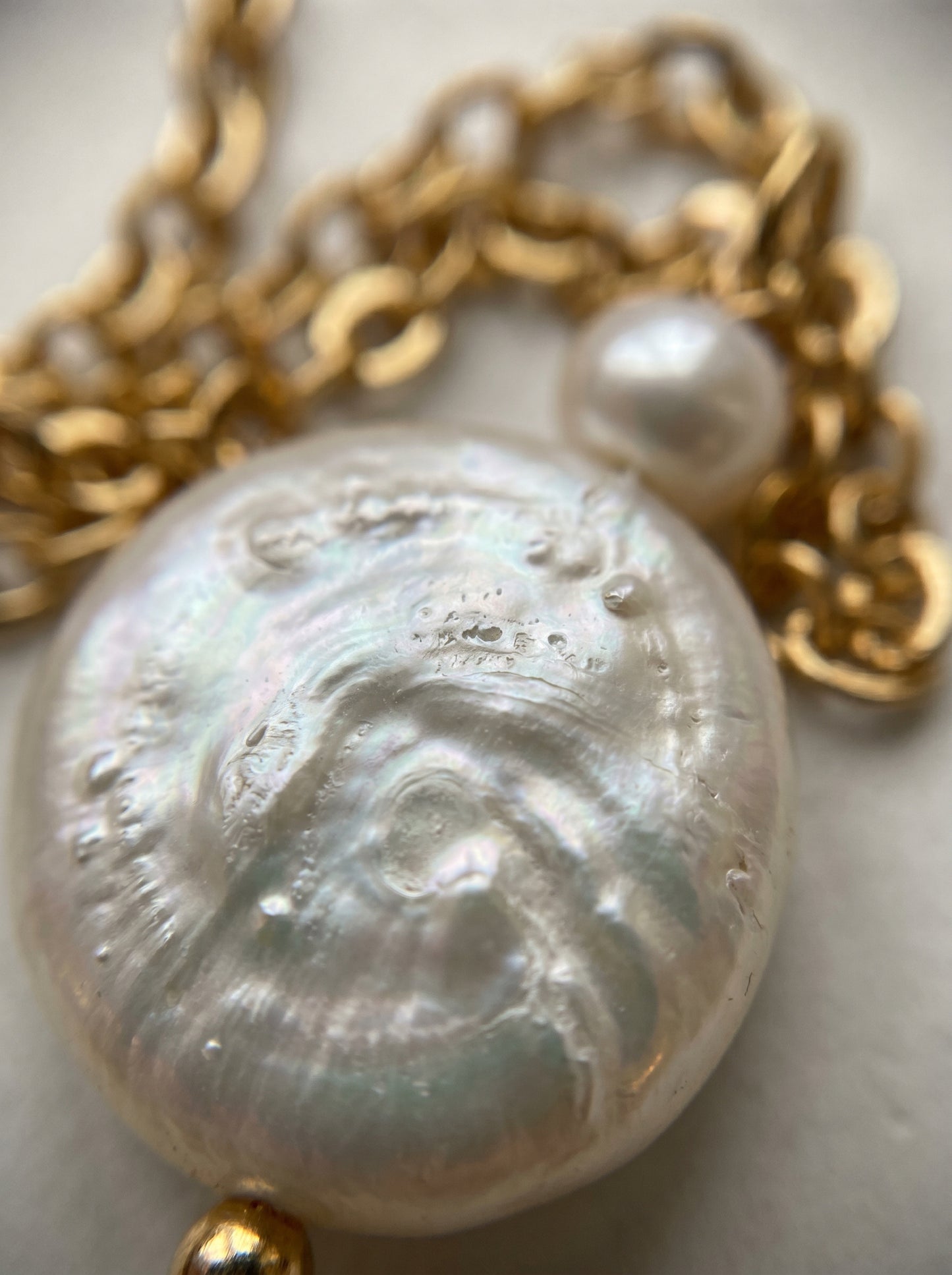 Ivory Coin Pearl Necklace
