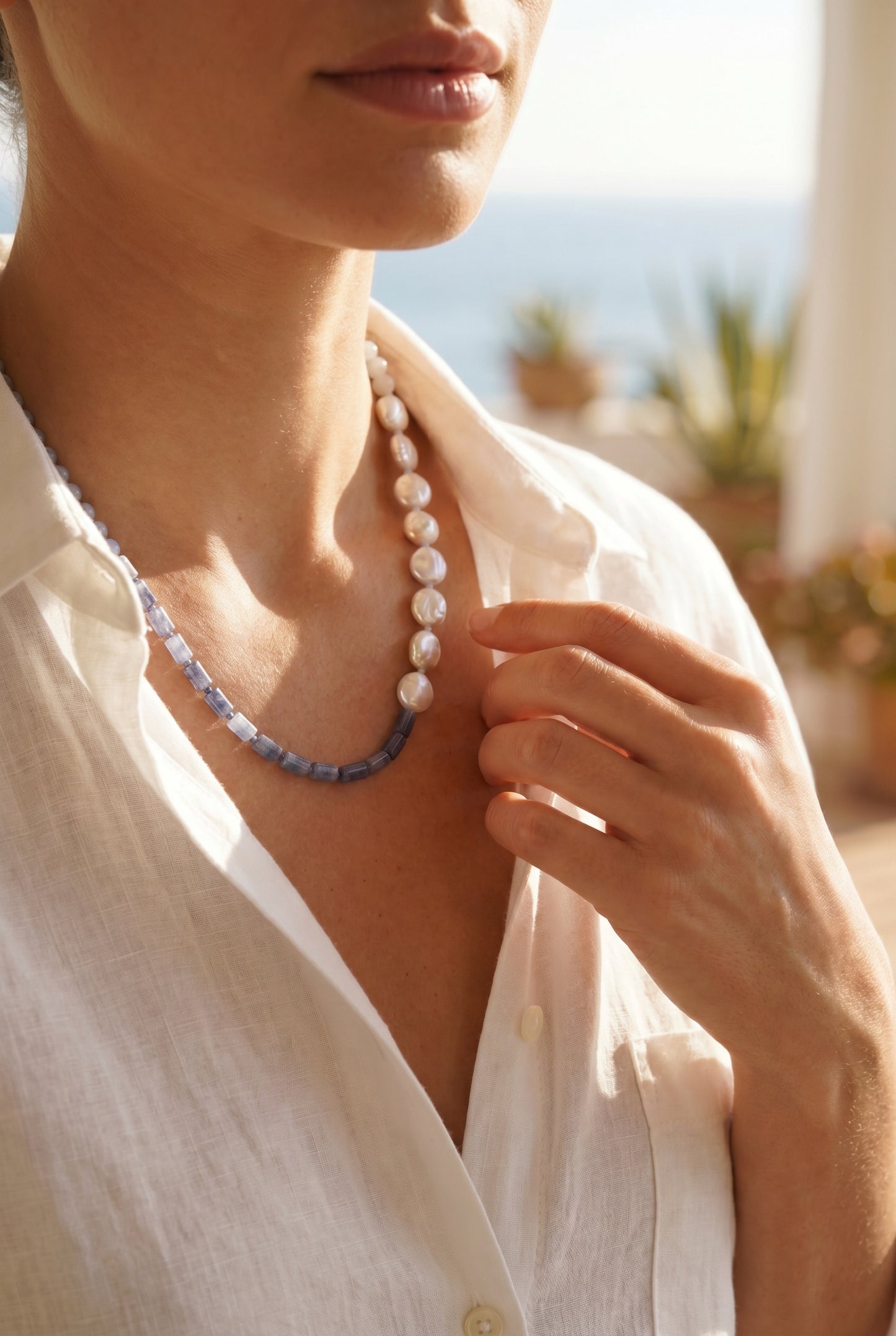 Blue Brezee Necklace