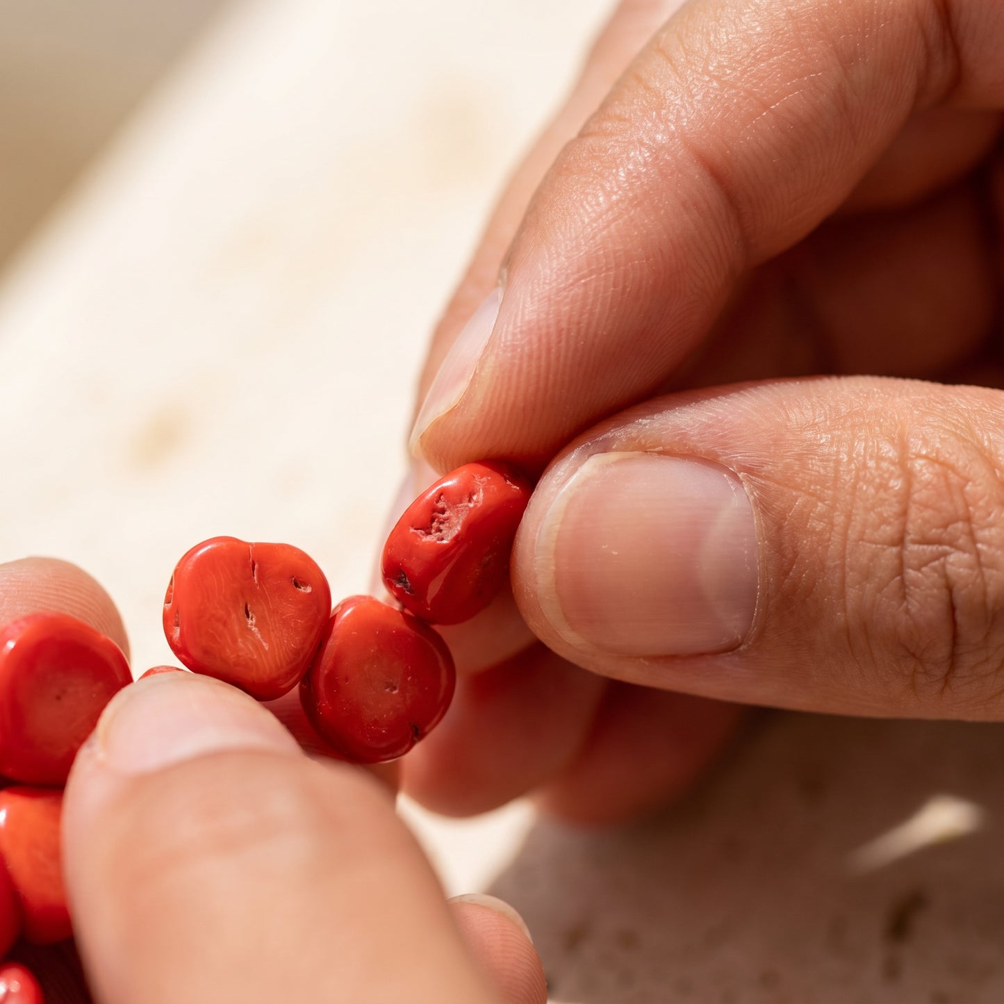 Mediterranean Red Coral Necklace