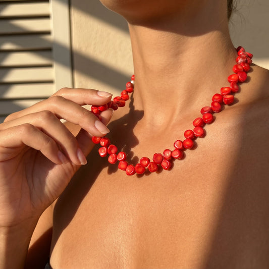 Mediterranean Red Coral Necklace