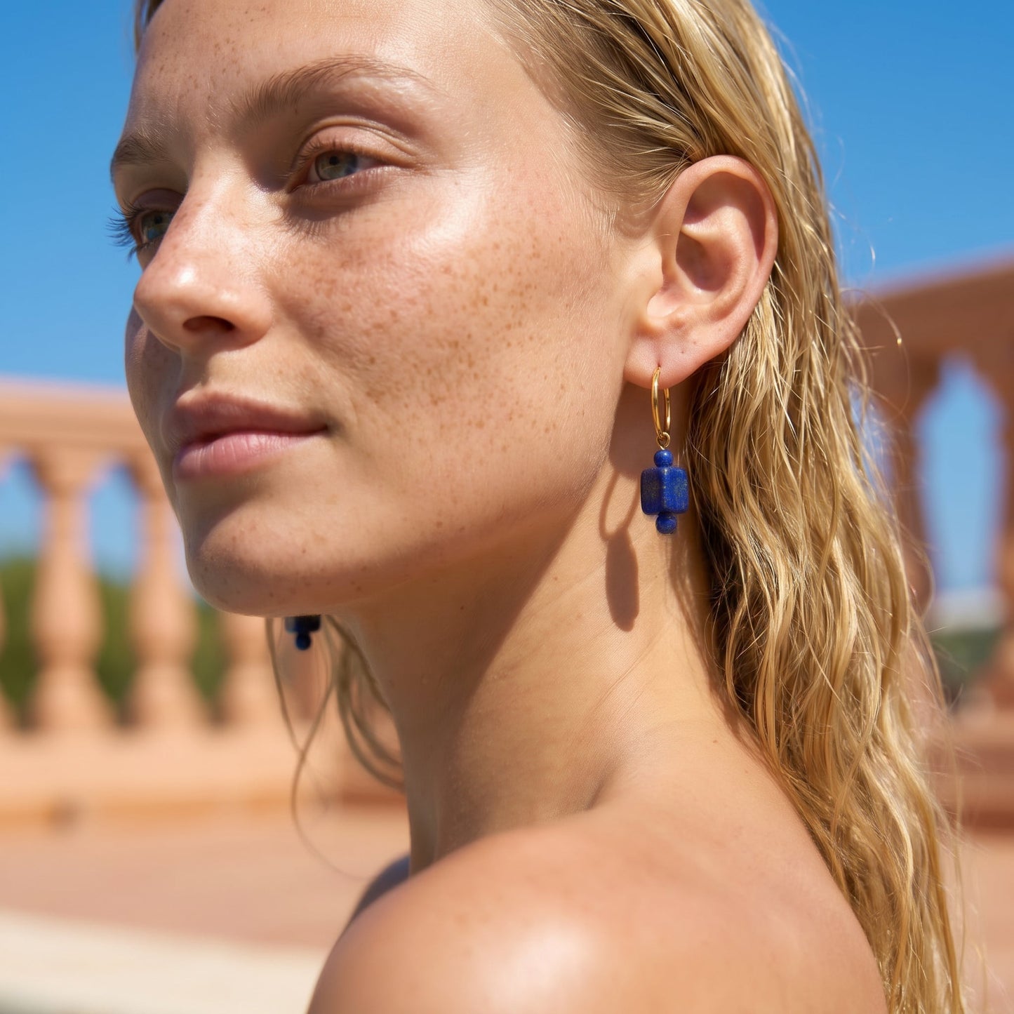 Lapis Riviera Earrings