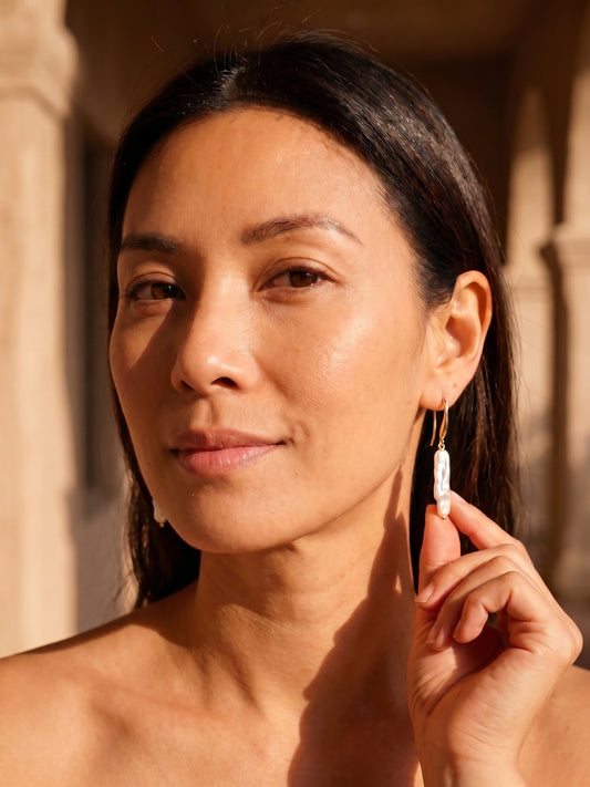 Baroque Freshwater Pearl Earrings