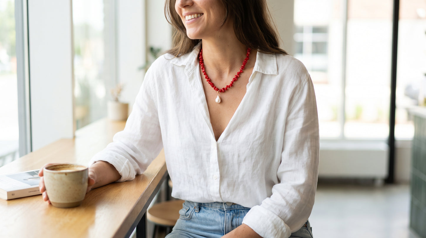 Coral Bloom Necklace