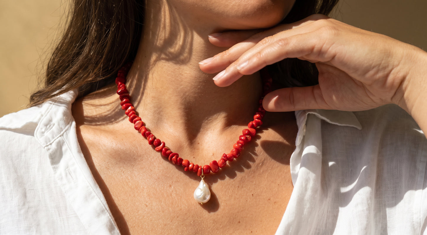 Coral Bloom Necklace