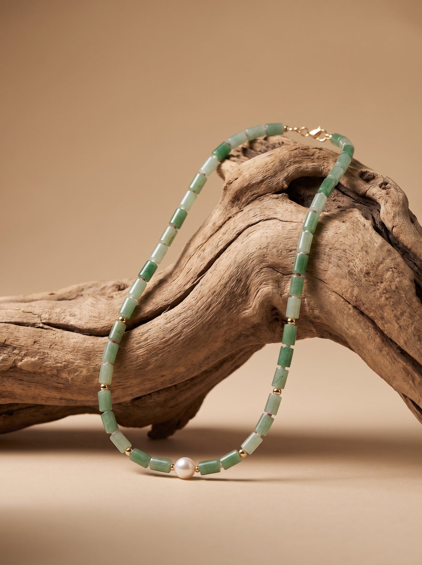 Verdant Pearl Necklace
