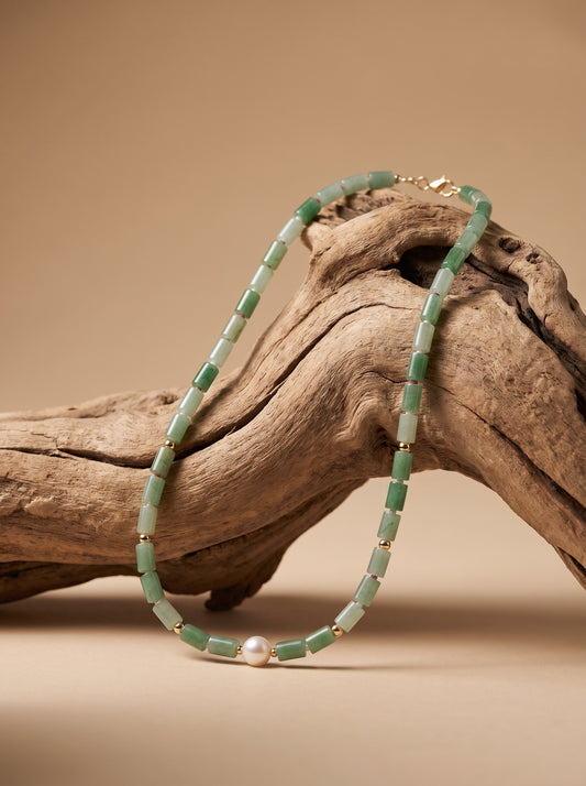 Verdant Pearl Necklace
