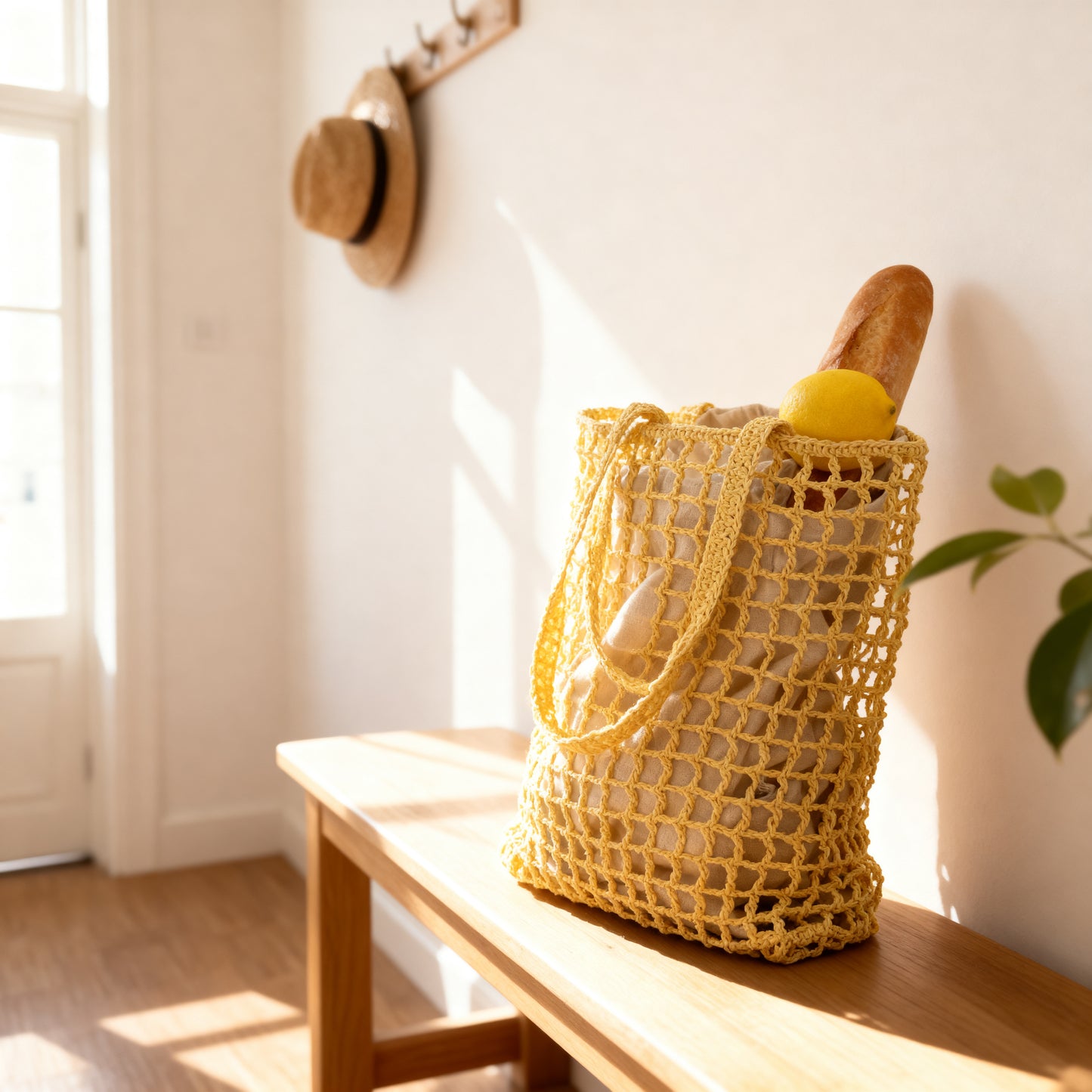 Butter Yellow Tote Bag