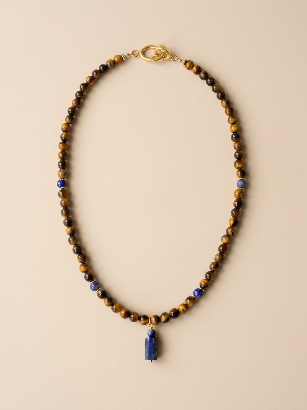 The Maverick Tiger’s Eye & Lapis Necklace