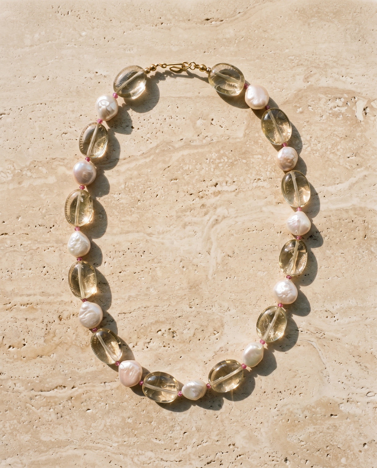 The Curator Pearl & Smoky Quartz Necklace